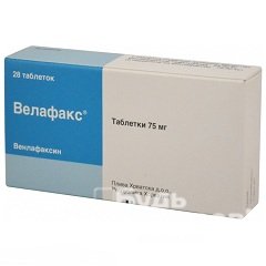 Таблетки Велафакс 75 мг