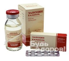 Лекарственная форма Заноцина - таблетки и раствор для инфузий