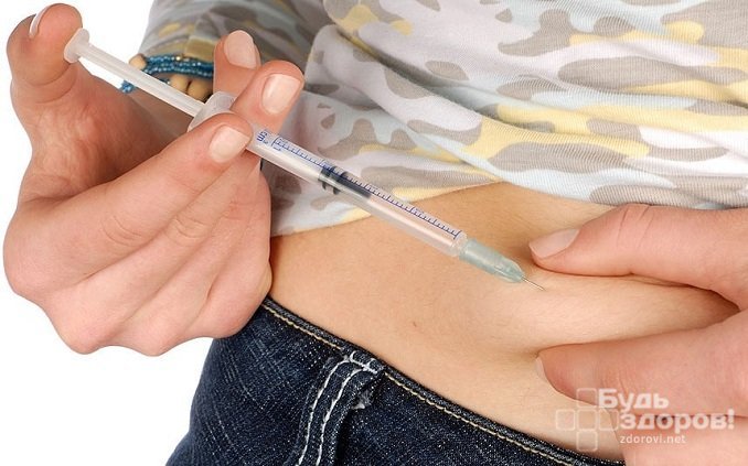 При сахарном диабете I типа назначают инъекции инсулина