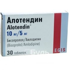 Таблетки Алотендин 10 мг + 5 мг