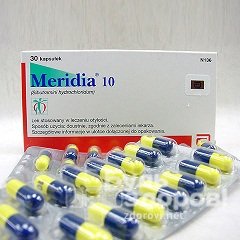 Капсулы Меридиа 10 мг