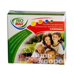 Сбалансированный минерально-витаминный комплекс Био макс