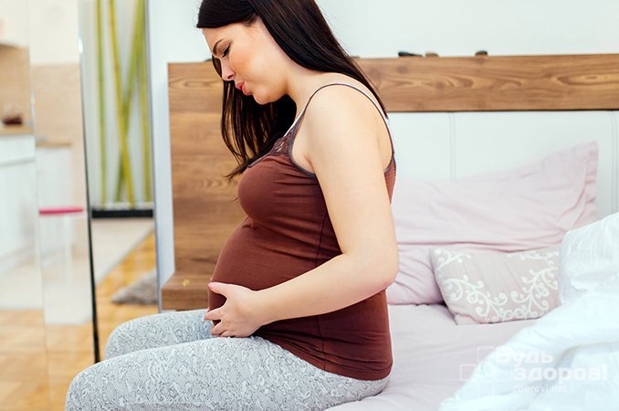 Вздутие живота у женщин во время беременности
